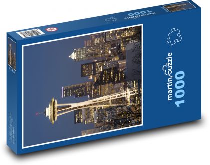 Mesto - Seattle, Washington - Puzzle 1000 dielikov, rozmer 60x46 cm