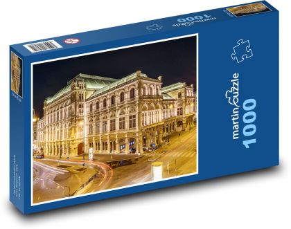 Vídeňská státní opera - Rakousko, ulice - Puzzle 1000 dílků, rozměr 60x46 cm