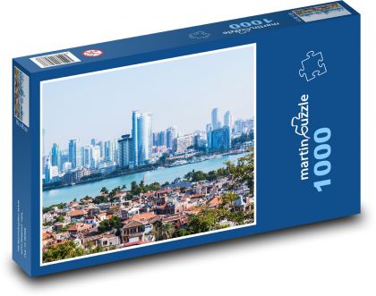 Xiamen - China, city - Puzzle 1000 pieces, size 60x46 cm 
