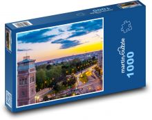 Madrid - Španělsko, město Puzzle 1000 - 60x46 cm