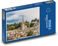 Anglie - město, domy  Puzzle 1000 dílků - 60 x 46 cm