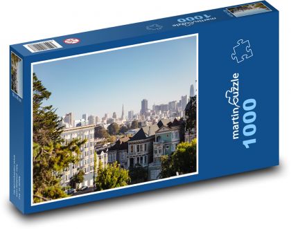 San Francisco - Kalifornia, USA - Puzzle 1000 elementów, rozmiar 60x46 cm