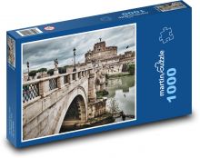 Castel Sant ´Angelo - Rome, river Puzzle 1000 pieces - 60 x 46 cm 