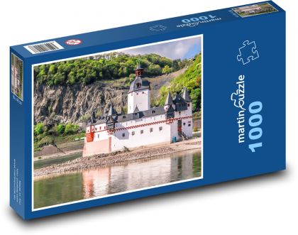Zámek Pfalzgrafenstein - Německo, Rýn - puzzle 1000 dílků