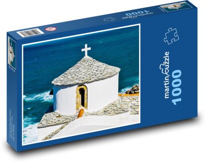 Řecko - Skopelos, ostrov - Puzzle 1000 dílků, rozměr 60x46 cm
