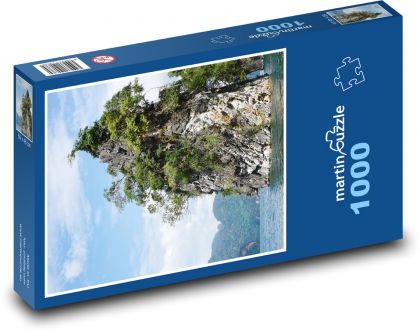 Ostrov - voda, skála - puzzle 1000 dílků