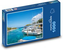 Laguna - Curacao, Ostrov Puzzle 1000 - 60x46 cm