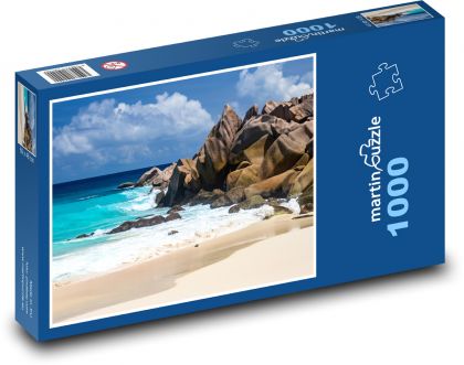 Seysely - La digue, moře - Puzzle 1000 dílků, rozměr 60x46 cm