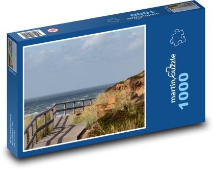 Sylt - severní moře, Německo - Puzzle 1000 dílků, rozměr 60x46 cm