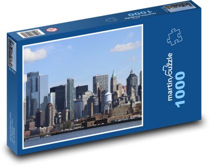Wieżowiec - panorama, miasto - Puzzle 1000 elementów, rozmiar 60x46 cm