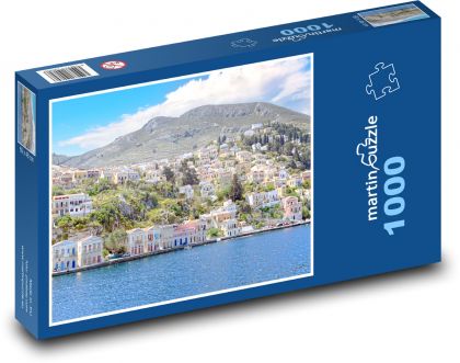 Symi - ostrov, Řecko - Puzzle 1000 dílků, rozměr 60x46 cm