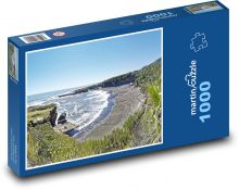 Nový Zéland - tasmánské jezero, příroda Puzzle 1000 dílků - 60 x 46 cm