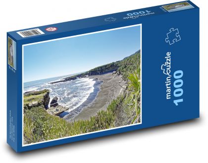 Nový Zéland - tasmánské jezero, příroda - puzzle 1000 dílků