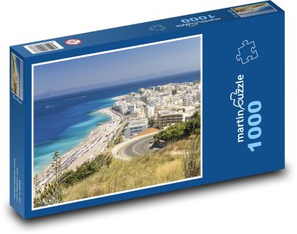 Rhodos - Řecko, ostrov - Puzzle 1000 dílků, rozměr 60x46 cm