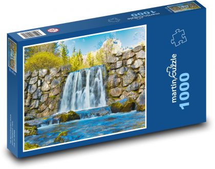 Vodopád - príroda, voda - Puzzle 1000 dielikov, rozmer 60x46 cm