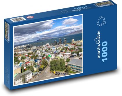 Iceland City, Reykjavik - Puzzle 1000 pieces, size 60x46 cm 