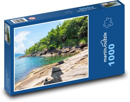 Moře - pobřeží, pláž - Puzzle 1000 dílků, rozměr 60x46 cm