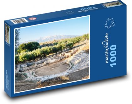 Kréta - Řecko, amfiteátr - Puzzle 1000 dílků, rozměr 60x46 cm