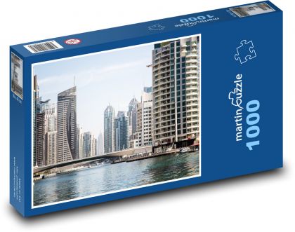 Dubaj - město, architektura - Puzzle 1000 dílků, rozměr 60x46 cm