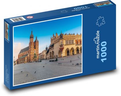 Krakow - Poland, city - Puzzle 1000 pieces, size 60x46 cm 