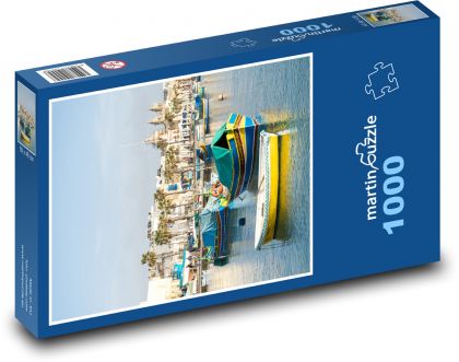 Marsaxlokk - Malta port - Puzzle 1000 pieces, size 60x46 cm 