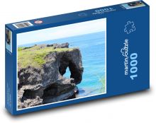Mořský břeh - pobřeží, skála Puzzle 1000 - 60x46 cm