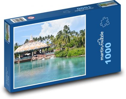 Palmy - more, príroda - Puzzle 1000 dielikov, rozmer 60x46 cm