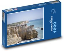 Skála - ostrov, moře Puzzle 1000 dílků - 60 x 46 cm