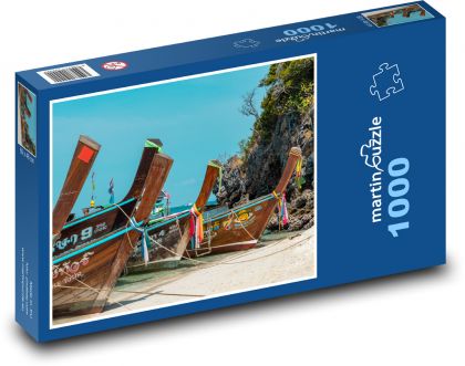 Lode - Thajsko, kotvisko - Puzzle 1000 dielikov, rozmer 60x46 cm