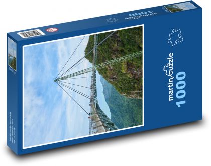Malajzia - most, ostrov - Puzzle 1000 dielikov, rozmer 60x46 cm