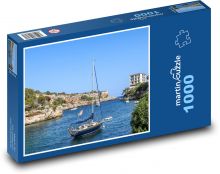 Cala figuera - Mallorca, záliv Puzzle 1000 dílků - 60 x 46 cm