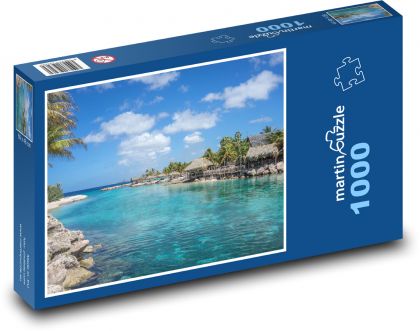 Laguna - ostrov Curacao - Puzzle 1000 dielikov, rozmer 60x46 cm