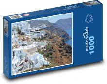 San Torini - ostrov, Grécko Puzzle 1000 dielikov - 60 x 46 cm 