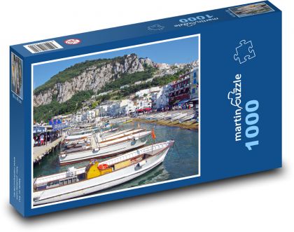 Taliansko - Capri, prístav - Puzzle 1000 dielikov, rozmer 60x46 cm