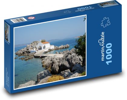 Greece - city, small island - Puzzle 1000 pieces, size 60x46 cm 