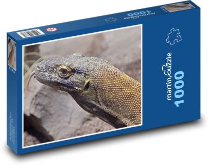 Varan komodský - ještěr, plaz - Puzzle 1000 dílků, rozměr 60x46 cm