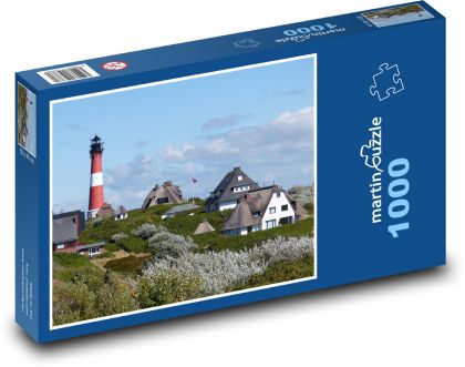Hörnum -  ostrov Sylt, Německo - Puzzle 1000 dílků, rozměr 60x46 cm
