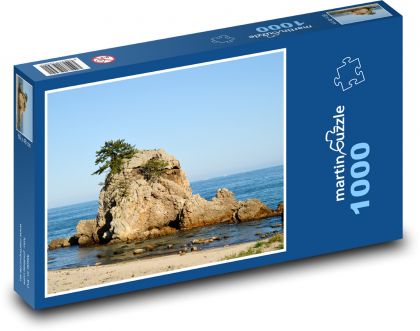Oceán - ostrov, borovice - Puzzle 1000 dílků, rozměr 60x46 cm