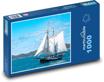 Sailboat - boat, sea - Puzzle 1000 pieces, size 60x46 cm 