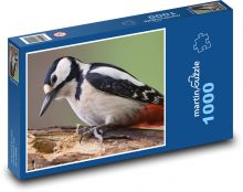 Strakapoud - vták, zviera Puzzle 1000 dielikov - 60 x 46 cm 