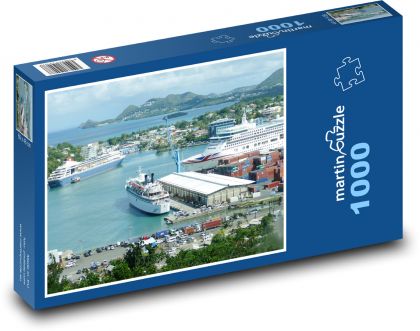 Svatá Lucie - Karibik, ostrov - puzzle 1000 dílků