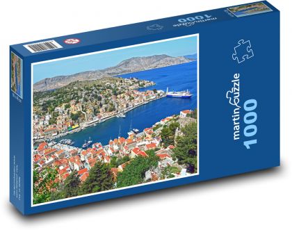 Symi Island - Grécko, more - Puzzle 1000 dielikov, rozmer 60x46 cm