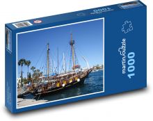 Cruise ship - sea, port Puzzle 1000 pieces - 60 x 46 cm 