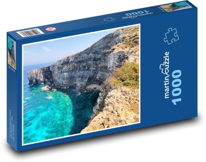 Morze - woda, wybrzeże - Puzzle 1000 elementów, rozmiar 60x46 cm