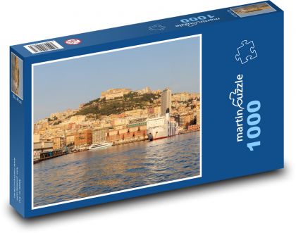 Středozemní moře,  město - puzzle 1000 dílků