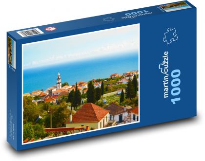 Domy - oceán, more - Puzzle 1000 dielikov, rozmer 60x46 cm
