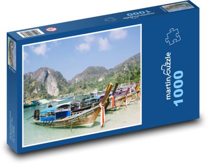 Phi Phi Islands - Thailand, boats - Puzzle 1000 pieces, size 60x46 cm 