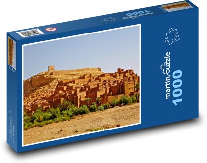 Maroko - pevnost, Afrika  - Puzzle 1000 dílků, rozměr 60x46 cm