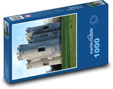Středověký hrad - příroda, stavba Puzzle 1000 dílků - 60 x 46 cm