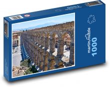 Španielsko - Segovia, akvadukt Puzzle 1000 dielikov - 60 x 46 cm 